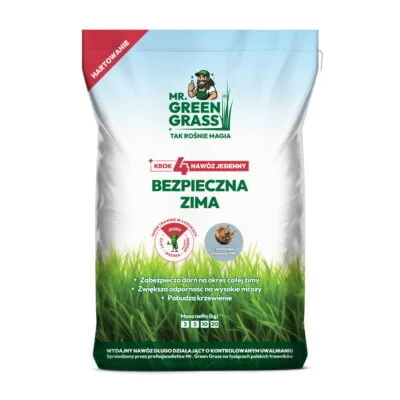 Nawóz jesienny do trawy - Bezpieczna zima - Mr. Green Grass®
